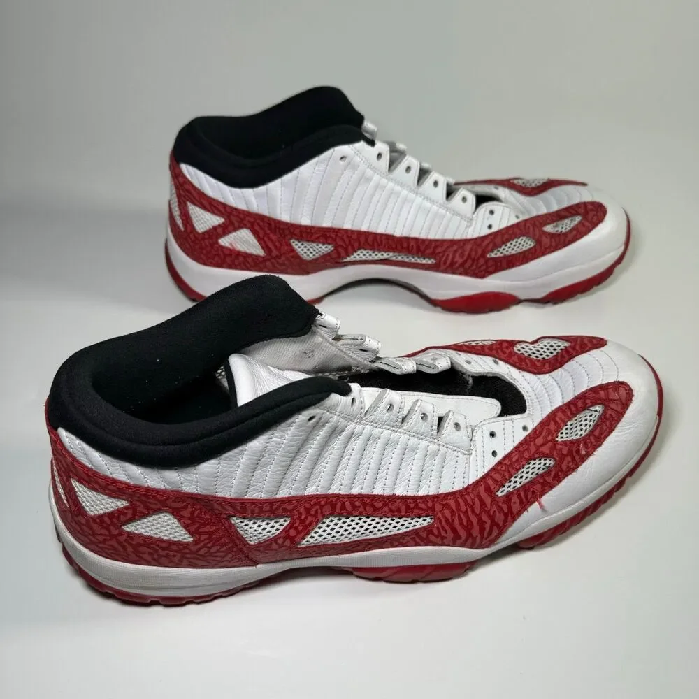 Air Jordan 11 Retro IE Low Gym Red Mens Size 18 Red White 919712-101 Basketball
